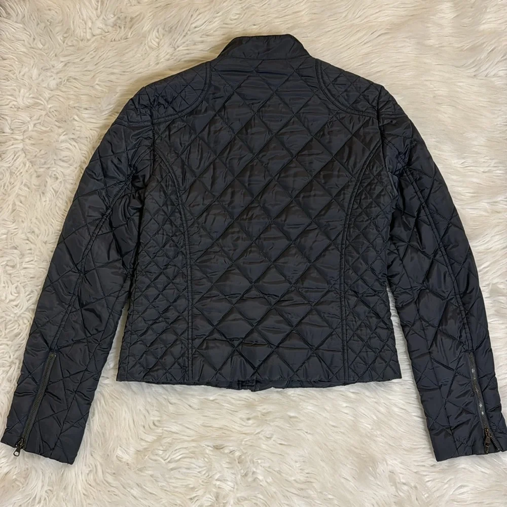 Banana Republic puffer jacket size small color oil gray